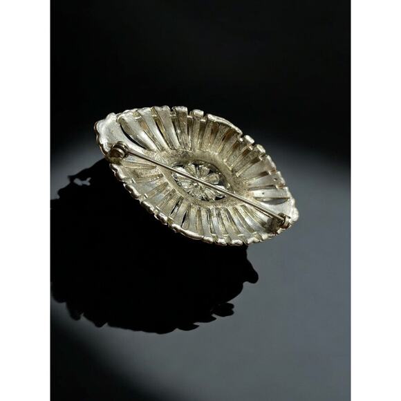 Antique Singer & Kantor Vintage 30s Art Deco Rhinestone Brooch LB Bell Marked - Picture 3 of 6